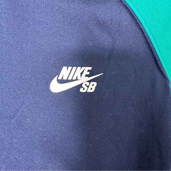 Nike SB Kids - Navy and Teal long sleeve shirt - Picture 2 of 8